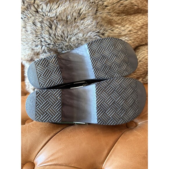 Sven Clog Master Women Eu 41 Green Leather Woven Accent Shoes Wooden Slip On - Picture 8 of 11